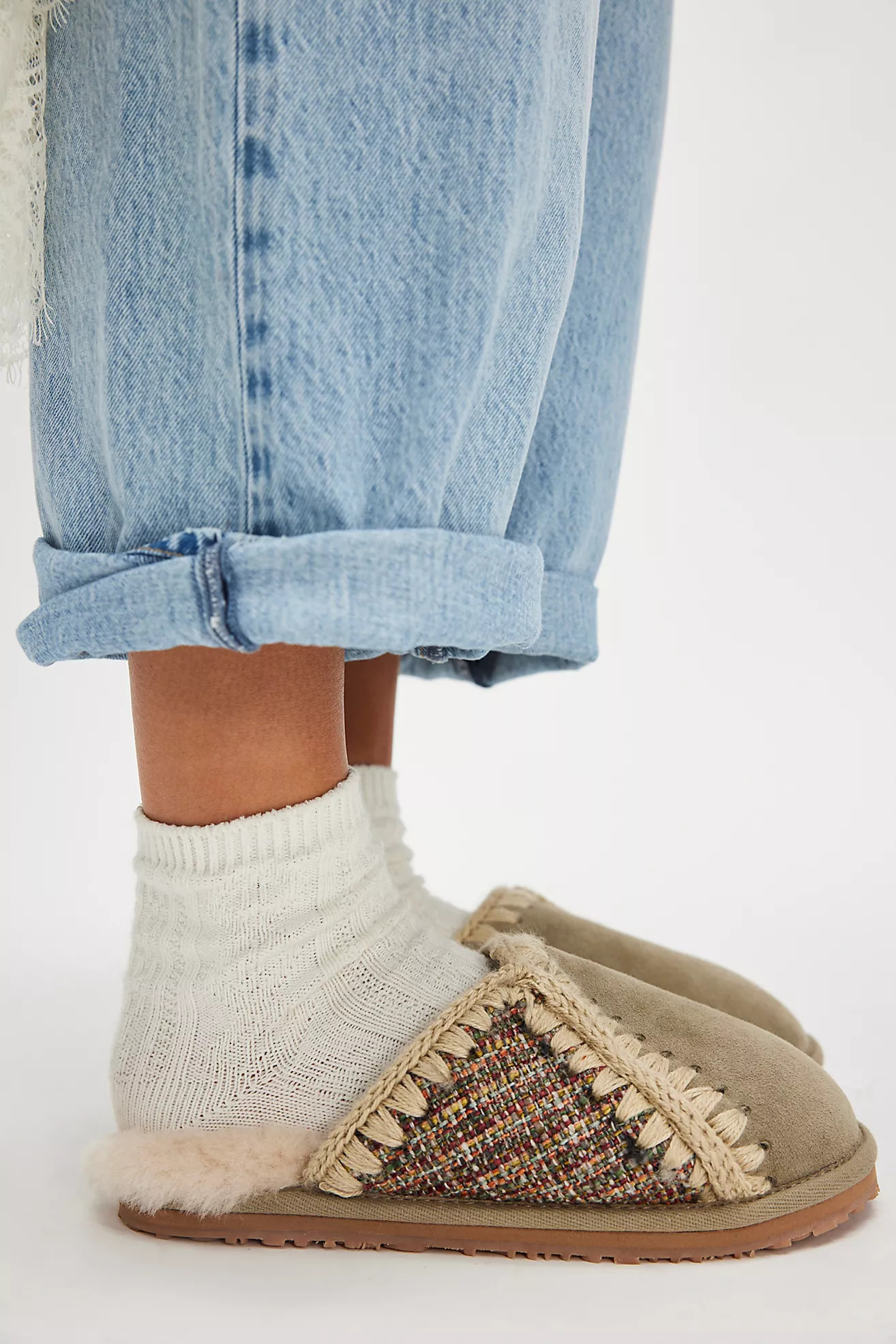 MOU Crochet Craft Slippers | Free People (Global - UK&FR Excluded)