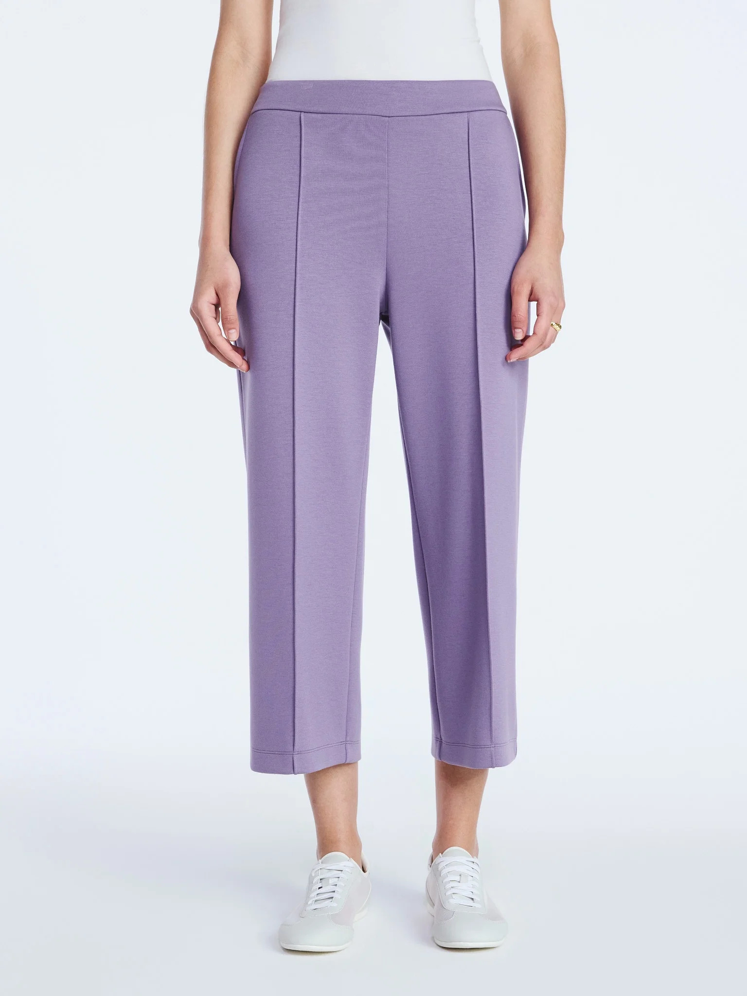 Scoop Women's and Women's Plus New Scubaknit Cropped Pants, Sizes XS-4X | Walmart (US)