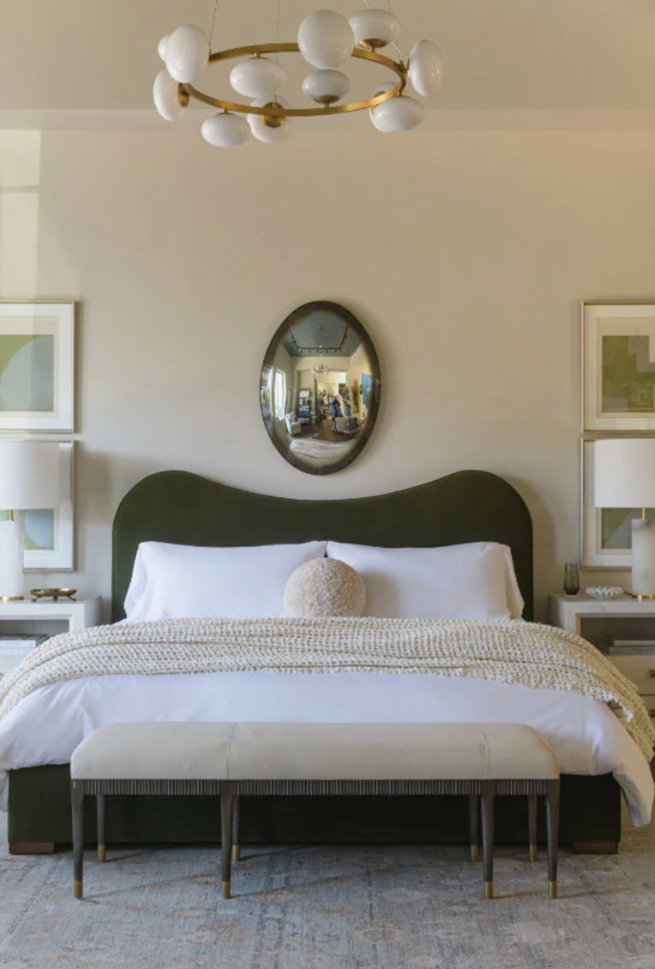 Bed, mirror, nightstand, bench 

 #LTKmomlife #LTKSeasonal #LTKHome