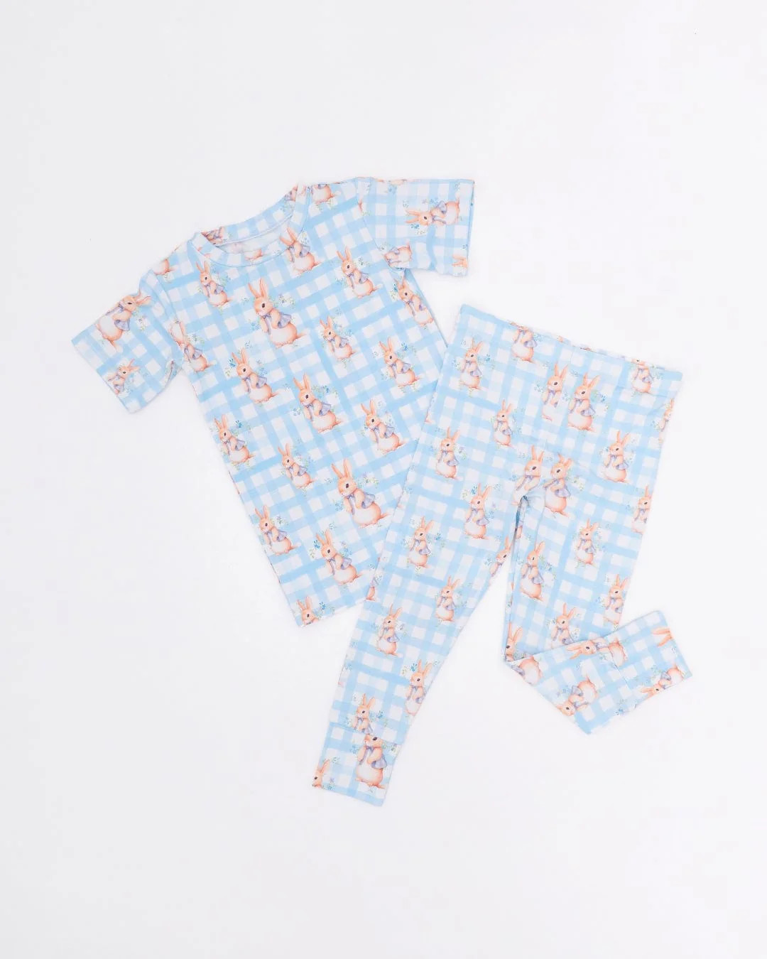 Cottontail Cutie Short Sleeve Two-Piece Pajama Set | Bums & Roses