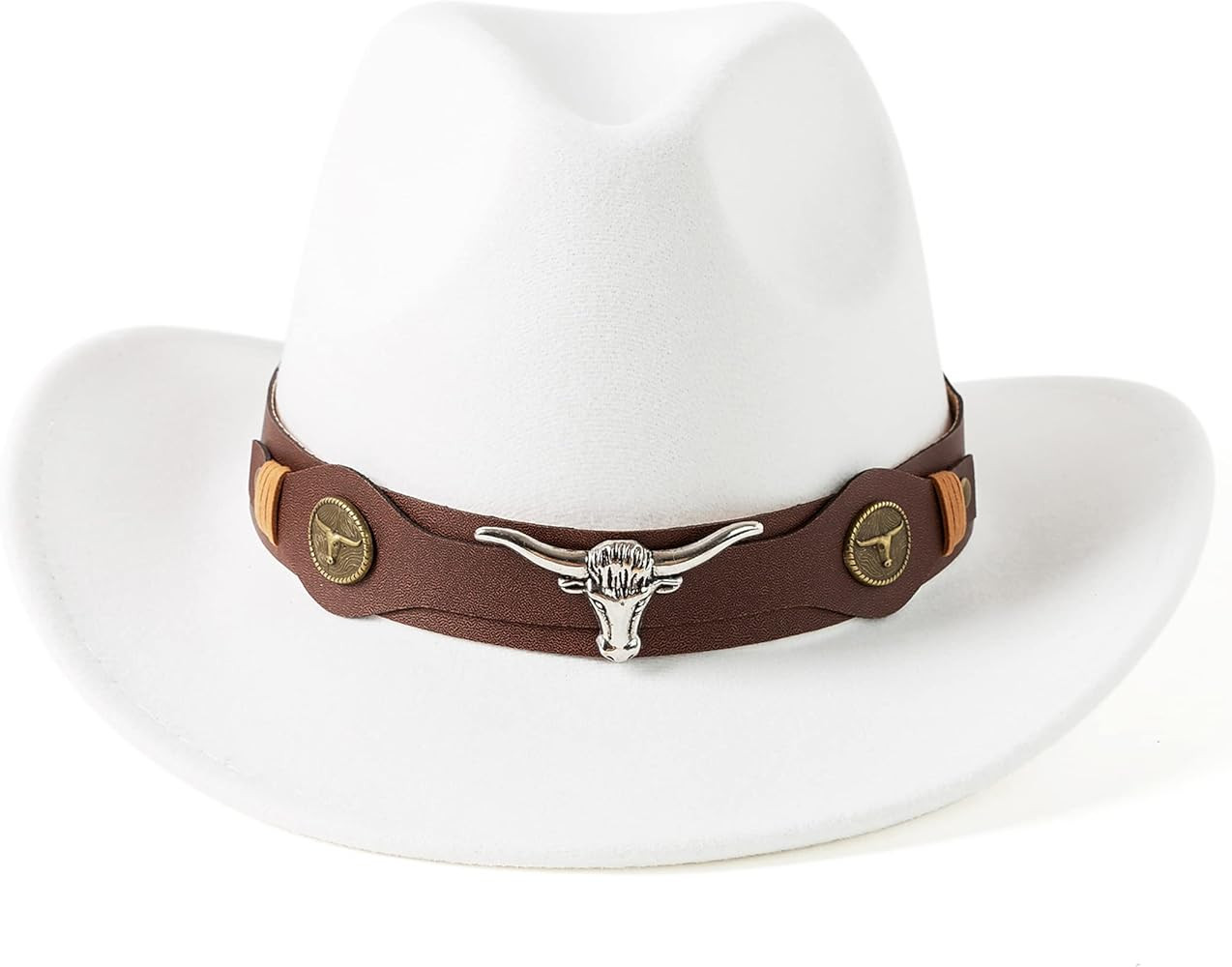 Gossifan Classic Womens Western Cowboy Cowgirl Hats with Wide Belt | Amazon (US)