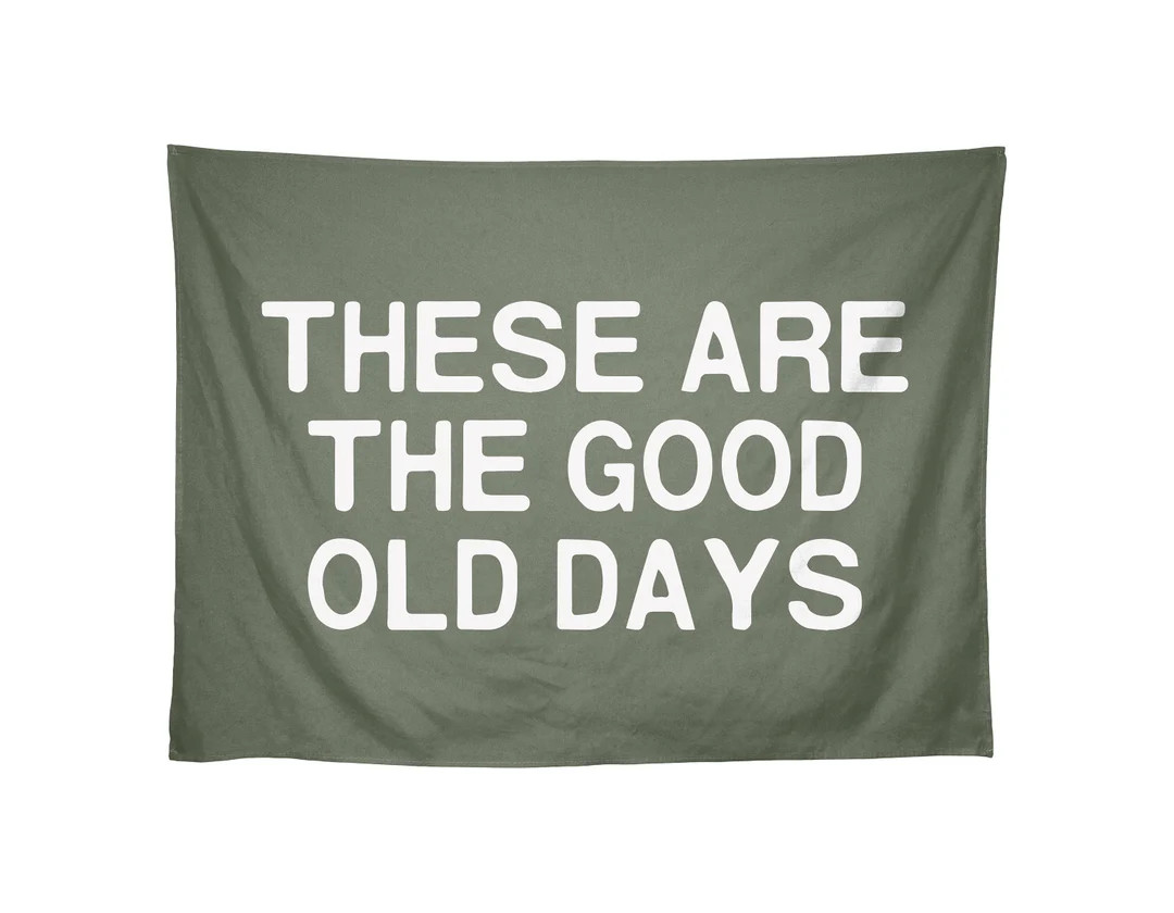 These Are the Good Old Days Wall Banner, Kids Flag Banner, Kids Room Decor, Retro Kids Decor, Vin... | Etsy (US)