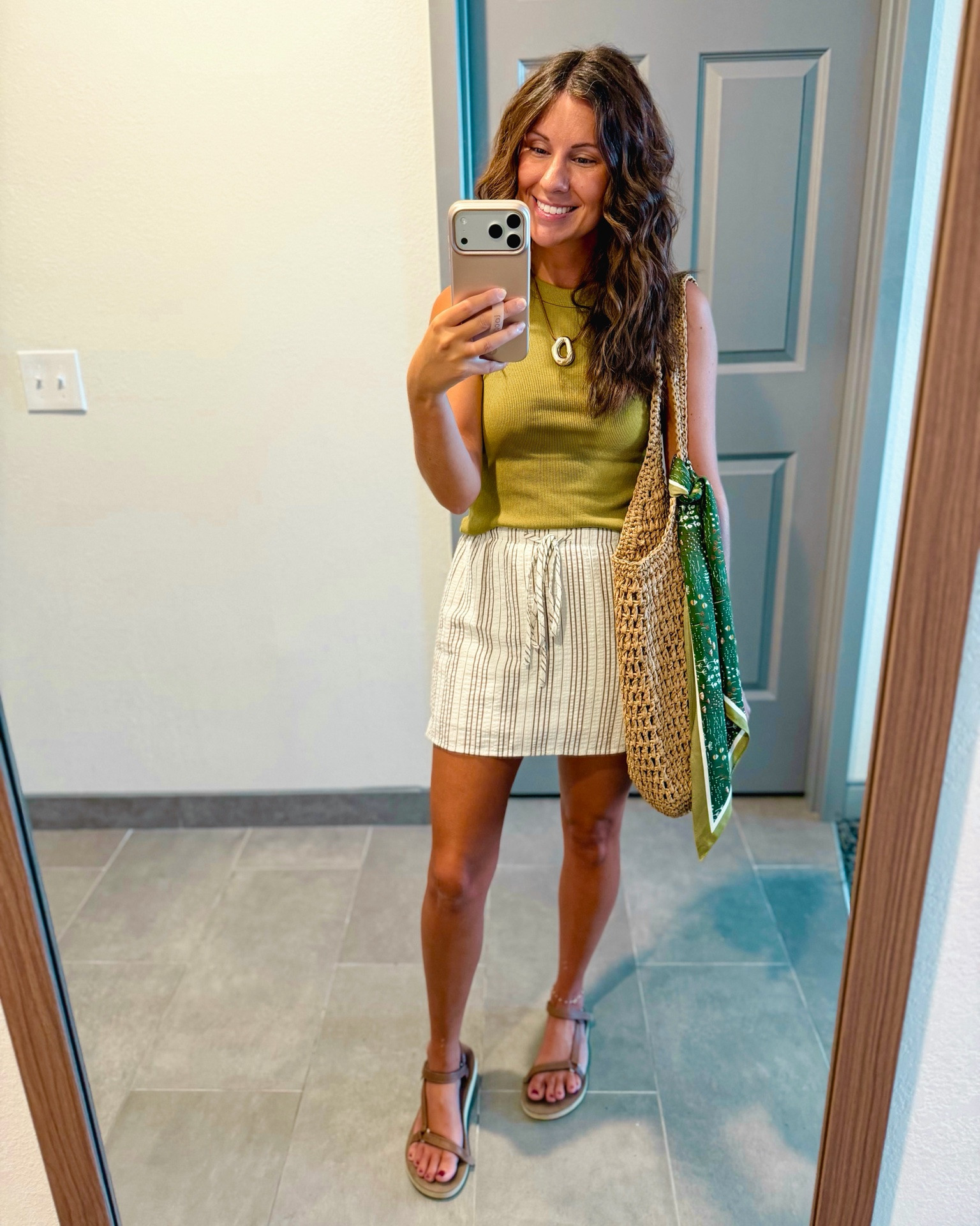 small in my bra, small in my tank (my color is from last year-linked this year’s similar color and some tees and sweaters that are similar!) my skort is size xs (the built-in shorts are so nice!) my denim s they is size xs. my teva sandals are size 6. My necklace is sold out—linked similar!

#LTKPetite #LTKgrwm #LTKootd