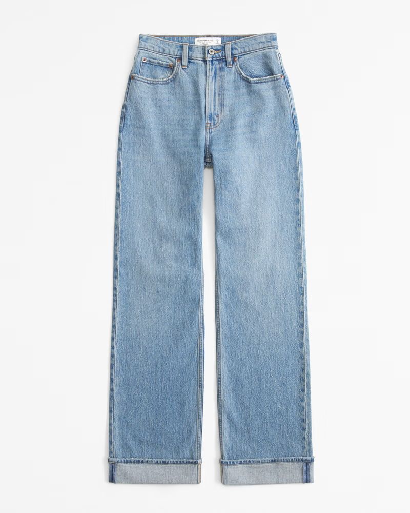 Women's Curve Love High Rise 90s Relaxed Jean | Women's Bottoms | Abercrombie.com | Abercrombie & Fitch (US)