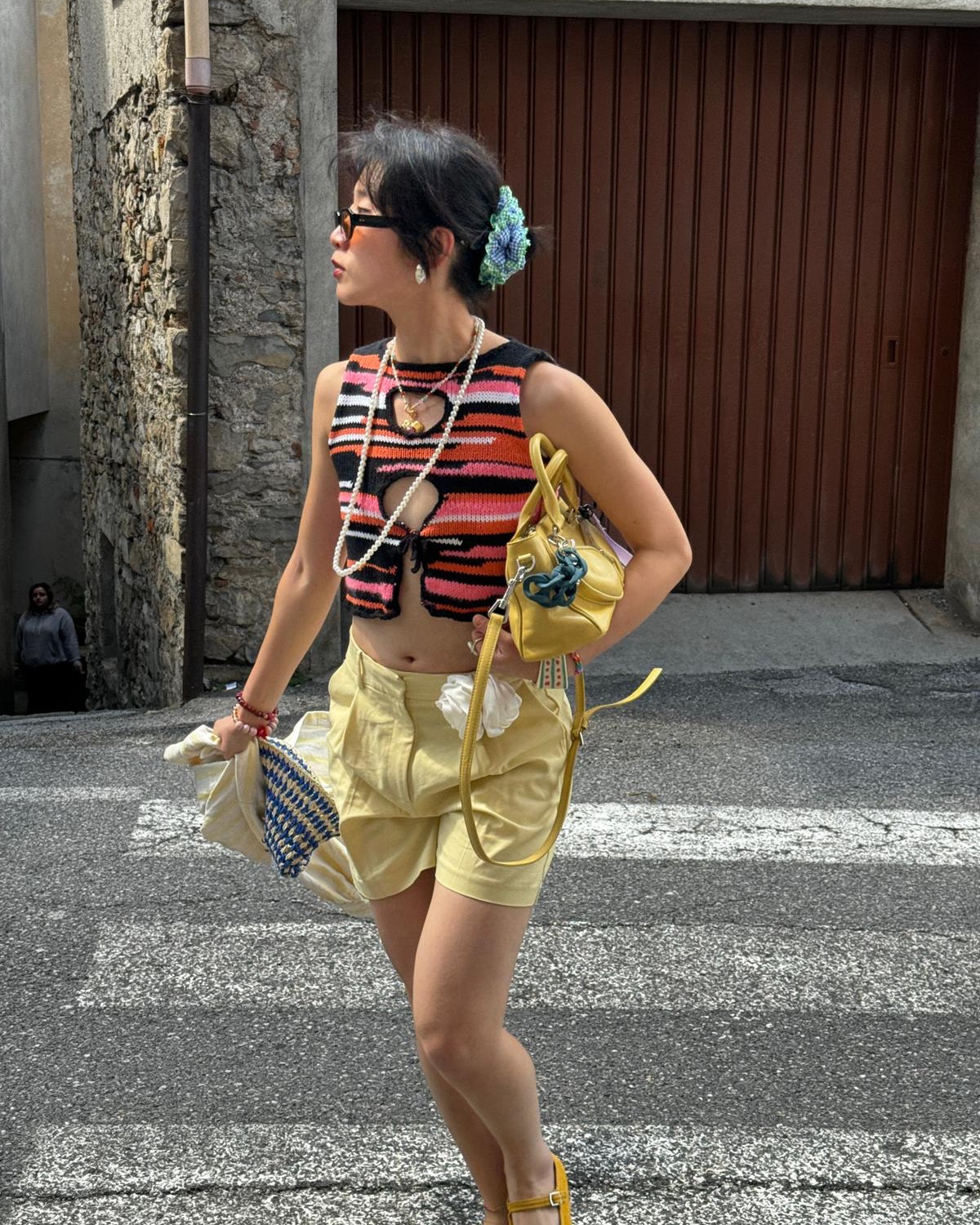 Tach, Reserved, Mejuri, & Other stories, Bimbaylola, summer outfit, holiday outfit, crochet top, cut out top, linen shorts, yellow shorts, velvet flats, summer outfits, holiday outfits 

#LTKsummer #LTKeurope #LTKstyletip