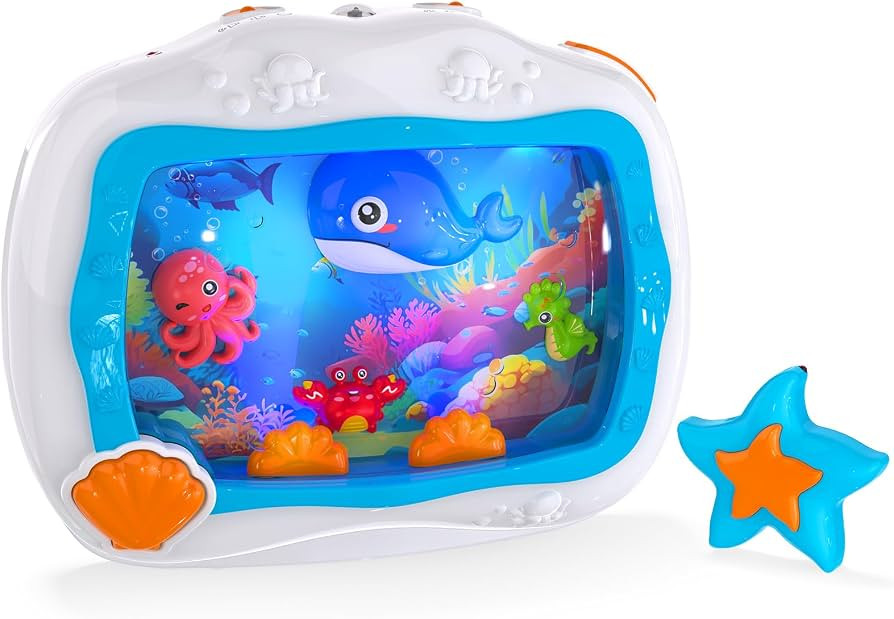 Baby Toys, Sleep Soother Aquarium Musical Infant Toy, Tummy Time Toys & Crib Toy, Sea Animal Sens... | Amazon (US)
