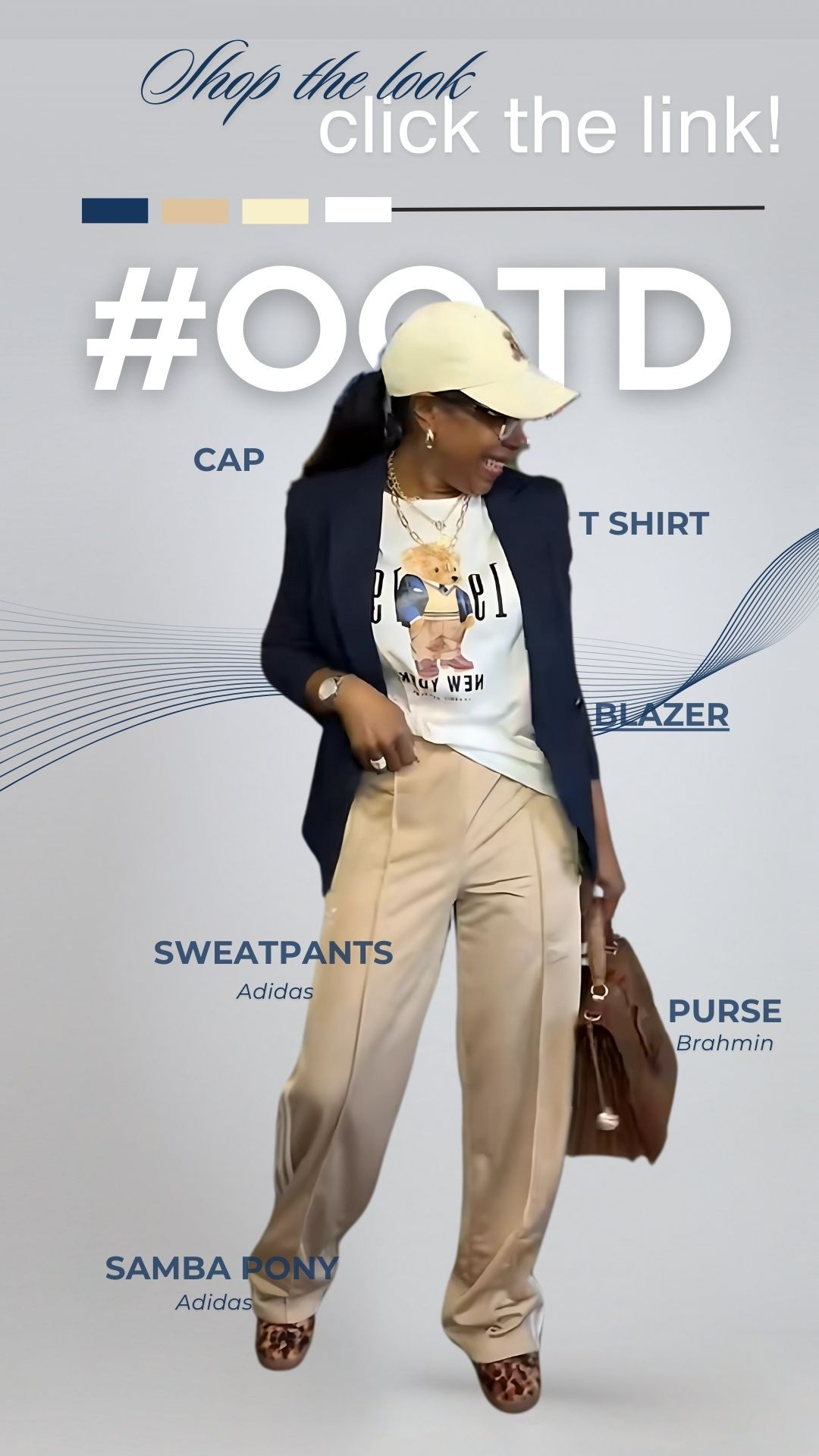 🧢 BLAZER ON TOP, COMFY ON BOTTOM 🧢
This look said: “Yes, I’m in sweatpants… and yes, I still run the room.”
Layered my Adidas sweats with a crisp blazer, cute Polo tee, and those wild Samba Pony kicks.
Then topped it off with a Brahmin bag and some chill Glamma energy.

✨Cap: Street casual
✨T-Shirt: Iconic teddy drip
✨Blazer: Business casualized
✨Sweatpants: Adidas with flavor
✨Shoes: Leopard Samba Pony by Adidas 🐆
✨Bag: Brahmin—because the bag always matches the energy

Click the link in bio and shop the look that says: She cute. She comfy. She collected.
#GlammaOnTheGo #LTKStyle #AthleisureWithAttitude #SambaPonyVibes #AdidasStyle #BrahminBagGoals #ChicButComfy #OOTDWithEdge #BlackGirlStyle #TeddyGraphicTee

 

 #LTKOver40 #LTKPetite #LTKBeauty