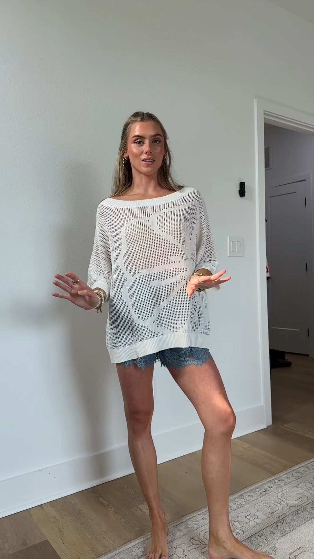 Amazon size small Womens Summer Short Sleeve Crochet Tops 2026 Floral Beach Vacation Sweater Cruise Outfits Hollow Out Top

#LTKootd #LTKSeasonal #LTKSaleAlert