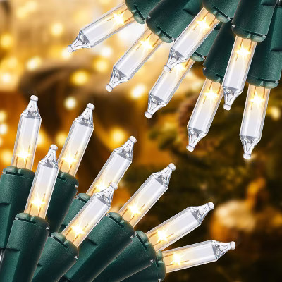 Joyfy 2*50 LED Christmas String Lights, 31.4FT Battery Operated Light with 8 Modes, Xmas Tree Lights with Green Wire for Christmas Decor Party | Target