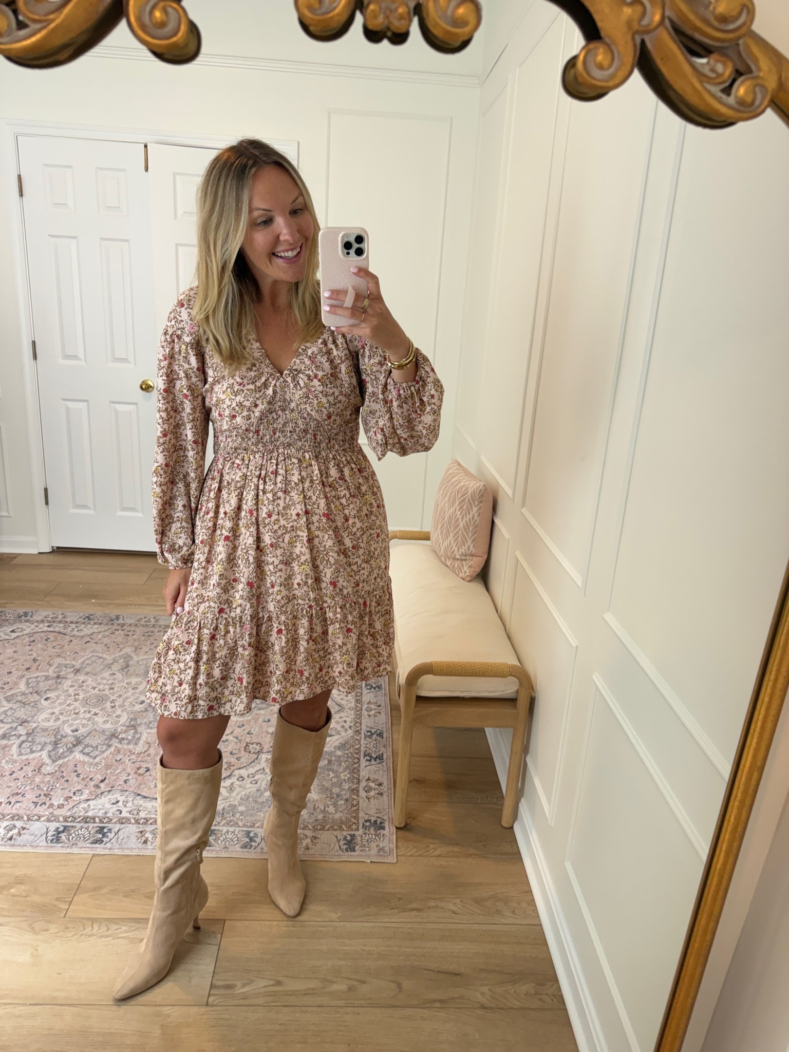 Floral mini dress! Wearing a med

#LTKSeasonal #LTKMidsize