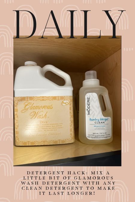 My daily 5 favorites! 
Glamorous Detergent + Modere Clean Detergent 
Laundry hack 