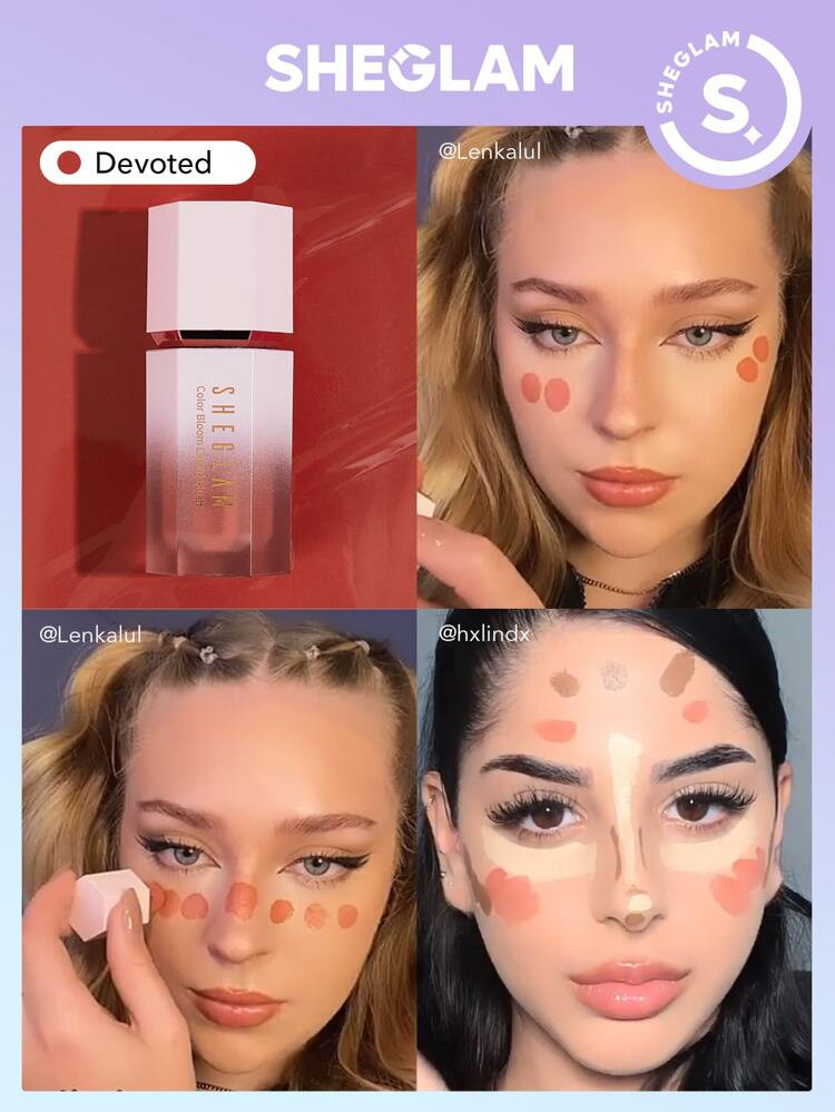 SHEGLAM Color Bloom Liquid Blush Devoted | SHEIN