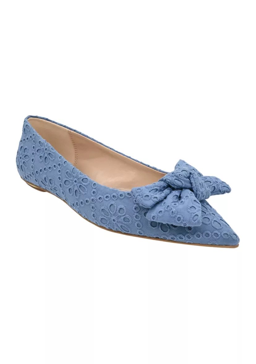 Vienna Pointed Toe Bow Flats | Belk
