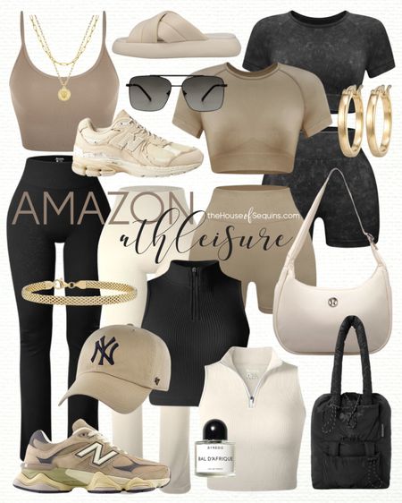 Shop these Amazon athleisure spring outfit and travel outfit finds! Matching sets, straight leg leggings, cropped tank, sweat short set, New Balance 2002 sneakers Lululemon shoulder bag, Toms Alpargata puffy slides, Dagne Dover tote bag  New Balance 9060 and more! 

#LTKActive #LTKshoecrush #LTKtravel