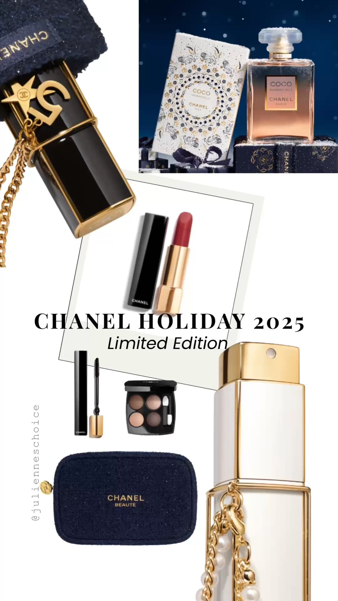 Chanel Holiday 2025 is here — limited-edition sets, palettes, and luxe gifts.✨julienneschoice

#ChanelHoliday2025 #BeautyEdit #HolidayGifts


#LTKBeauty #LTKGiftGuide #LTKHoliday