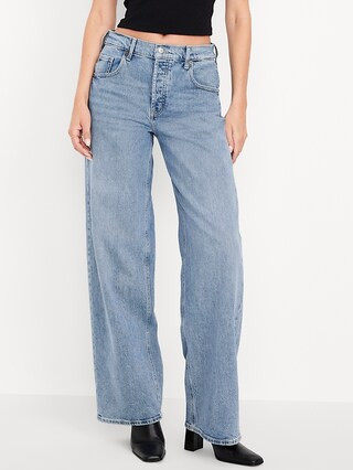 Mid-Rise Slouchy Wide-Leg Jeans | Old Navy | Old Navy (US)