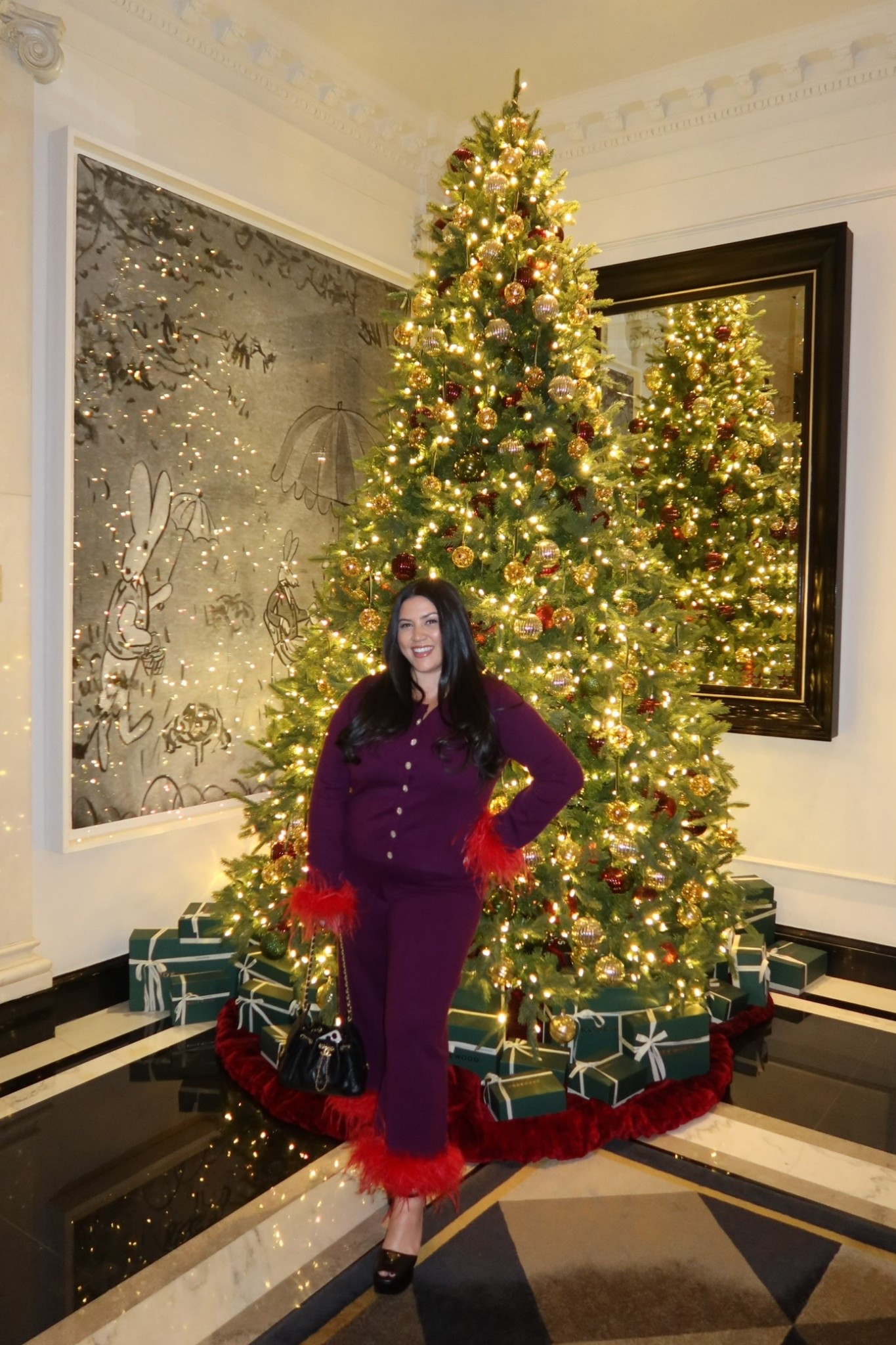 Kicked off our first night in NYC in this festive holiday set that is so perfect for any holiday party outing!  

#LTKootd #LTKMidsize #LTKHoliday