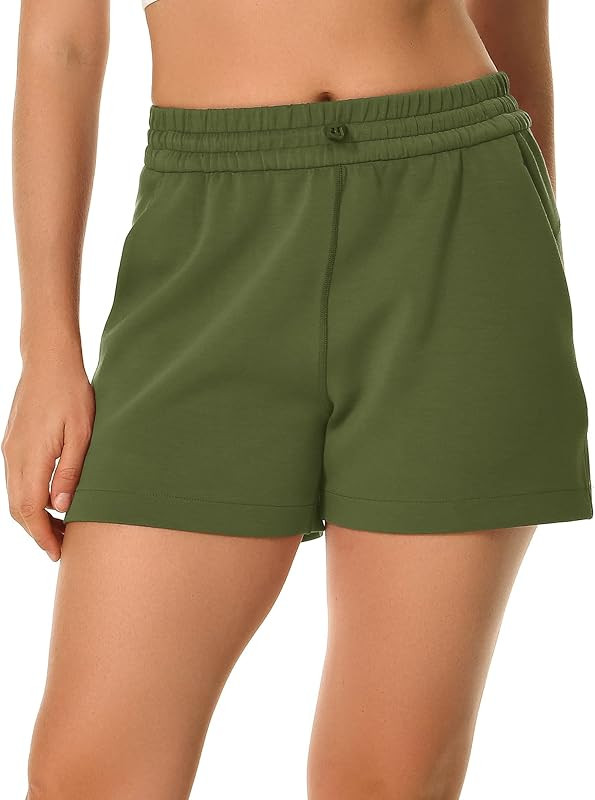 Colorfulkoala Women's High Waisted Ultra Soft Athletic Sweat Shorts Casual Summer Lounge Pants wi... | Amazon (US)