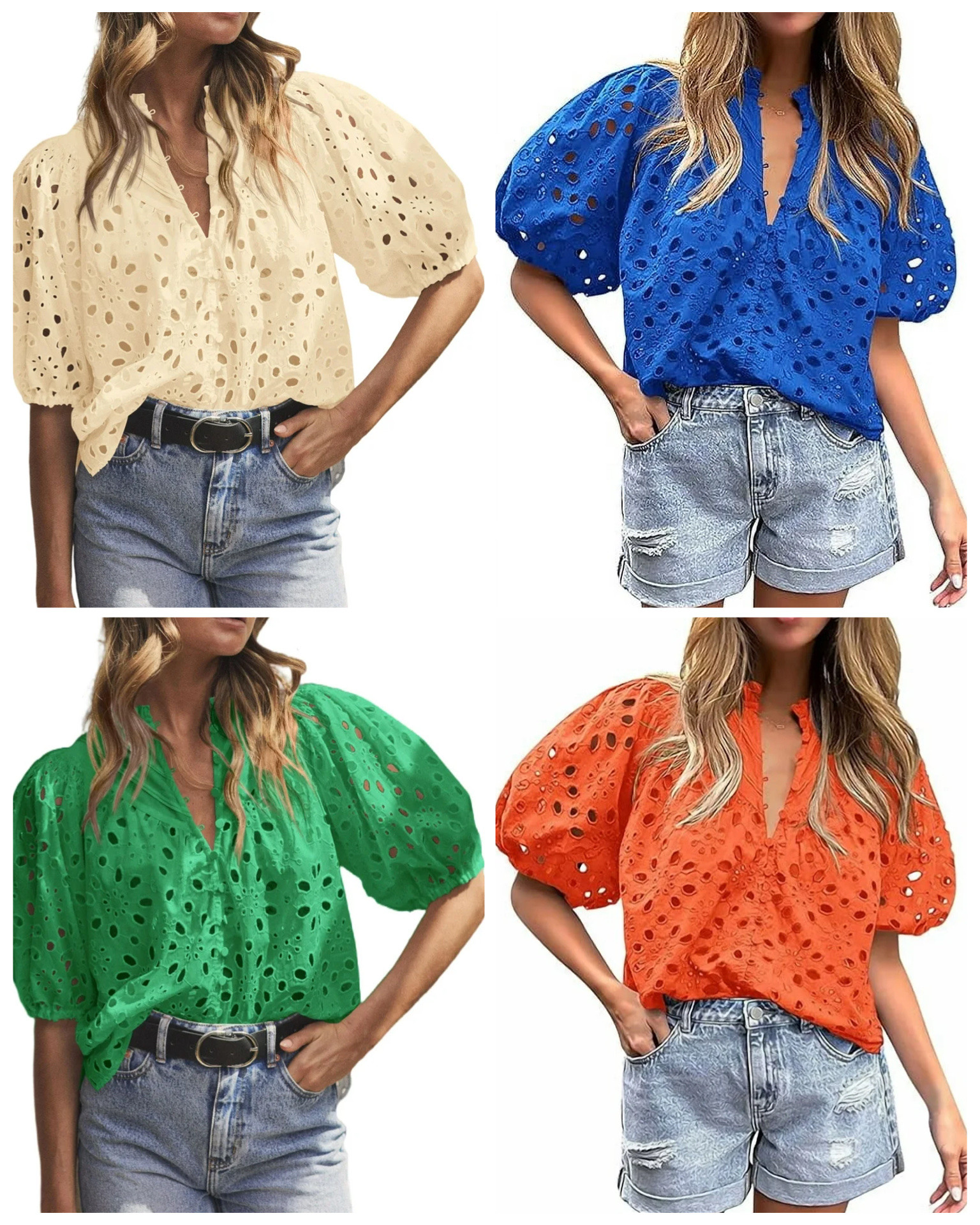 Walmart new arrival, eyelet top 

#LTKootd