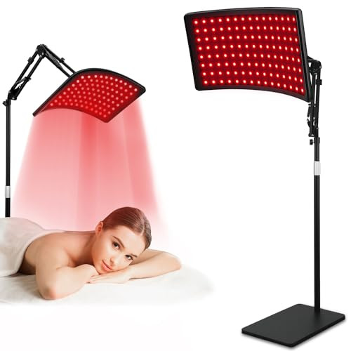 Amazon.com: Red Light Therapy for Face and Body, Red Infrared Light Therapy Lamp with Stand Led 6... | Amazon (US)