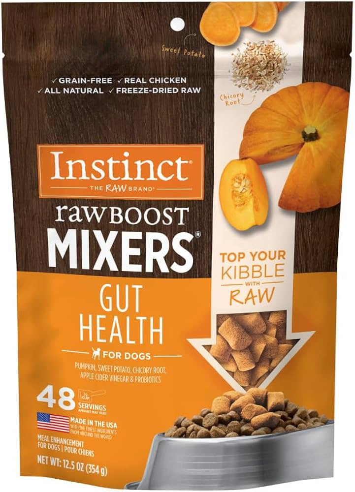 Instinct Raw Boost Mixers Freeze Dried Dog Food Toppers For Dry Food, Grain Free Dog Food Toppers... | Amazon (US)
