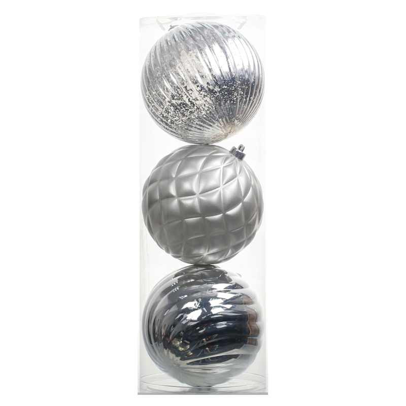 3-Count Decorated Ornaments, 7.9" | At Home