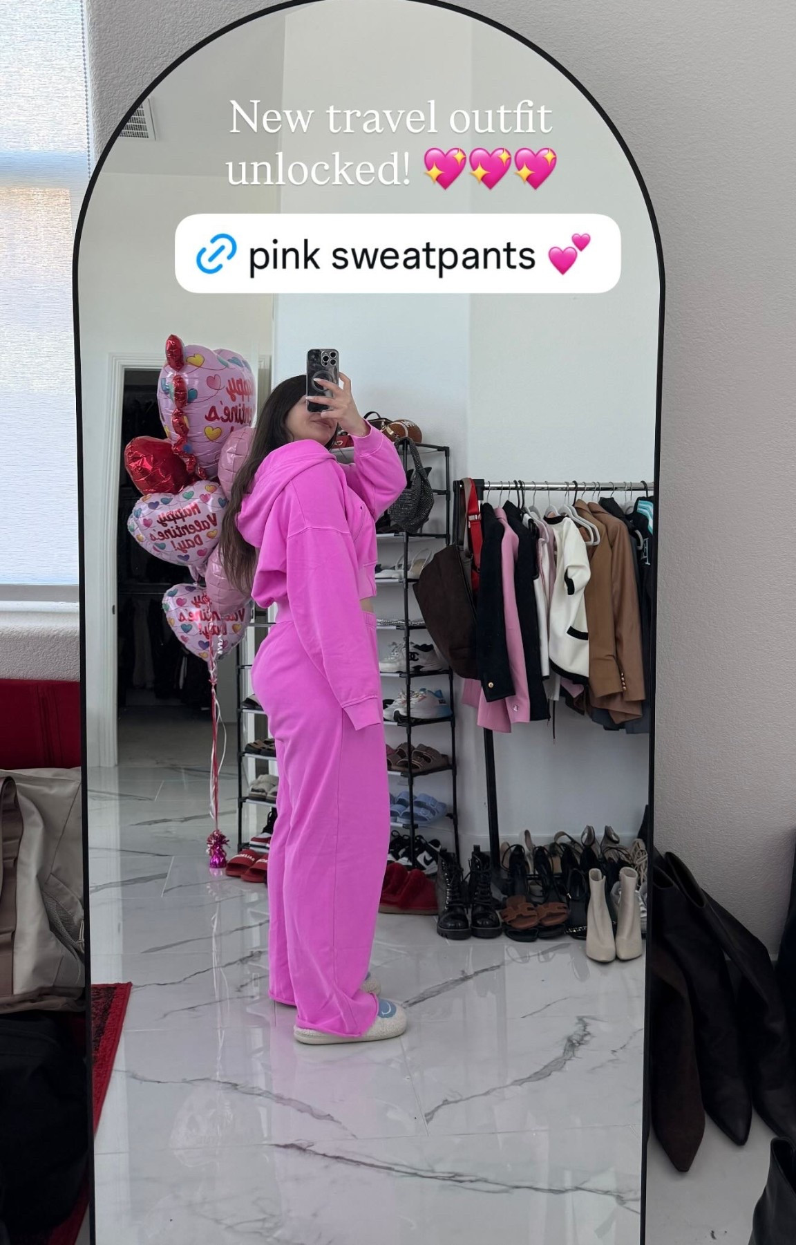 How cute is this pink sweatsuit?!? The color is so good! But it does come in a ton of of colors too! And different styles of sweats and tops! Love love love for cozy days around the house, running errands and travel days! And the sweater is 20% off right now!!! #loungewear #sweatsuit 

#LTKActive #LTKootd #LTKSaleAlert