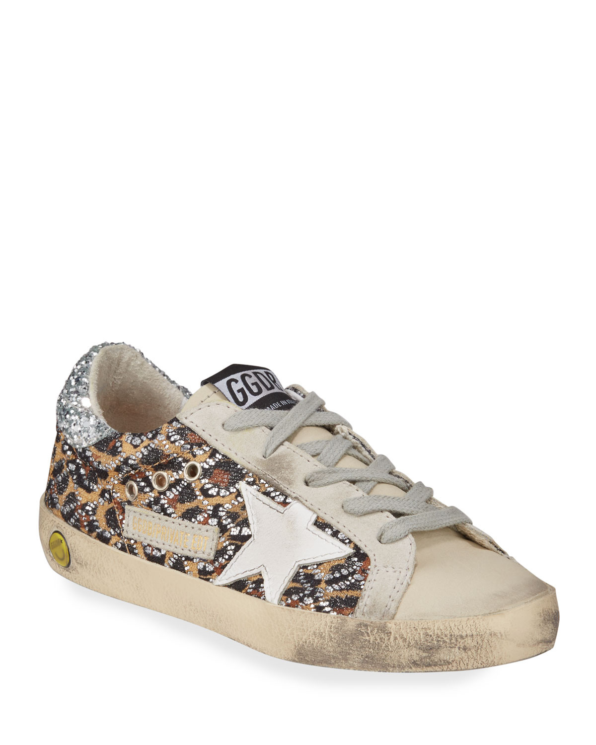 Superstar Leopard Embellished Sneakers, Toddler/Kids | Bergdorf Goodman