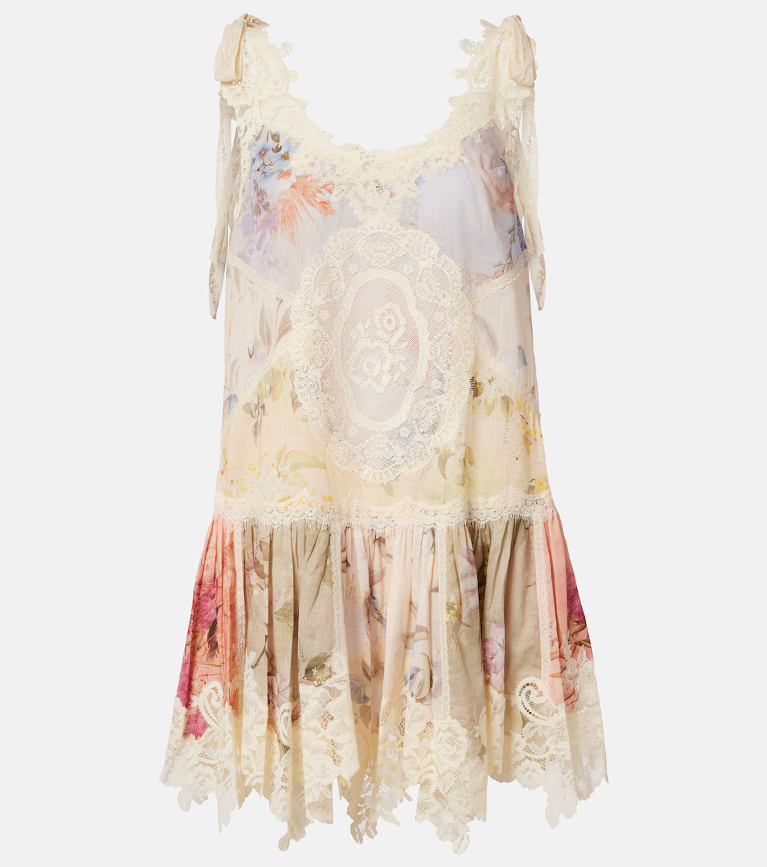 Cascadian floral lace cotton minidress | Mytheresa (US/CA)