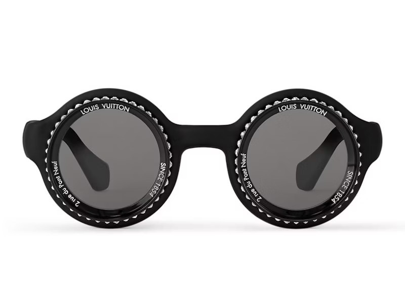 Men's Louis Vuitton LV Super Vision Round Sunglasses in Deep Black (Z2736U) | StockX