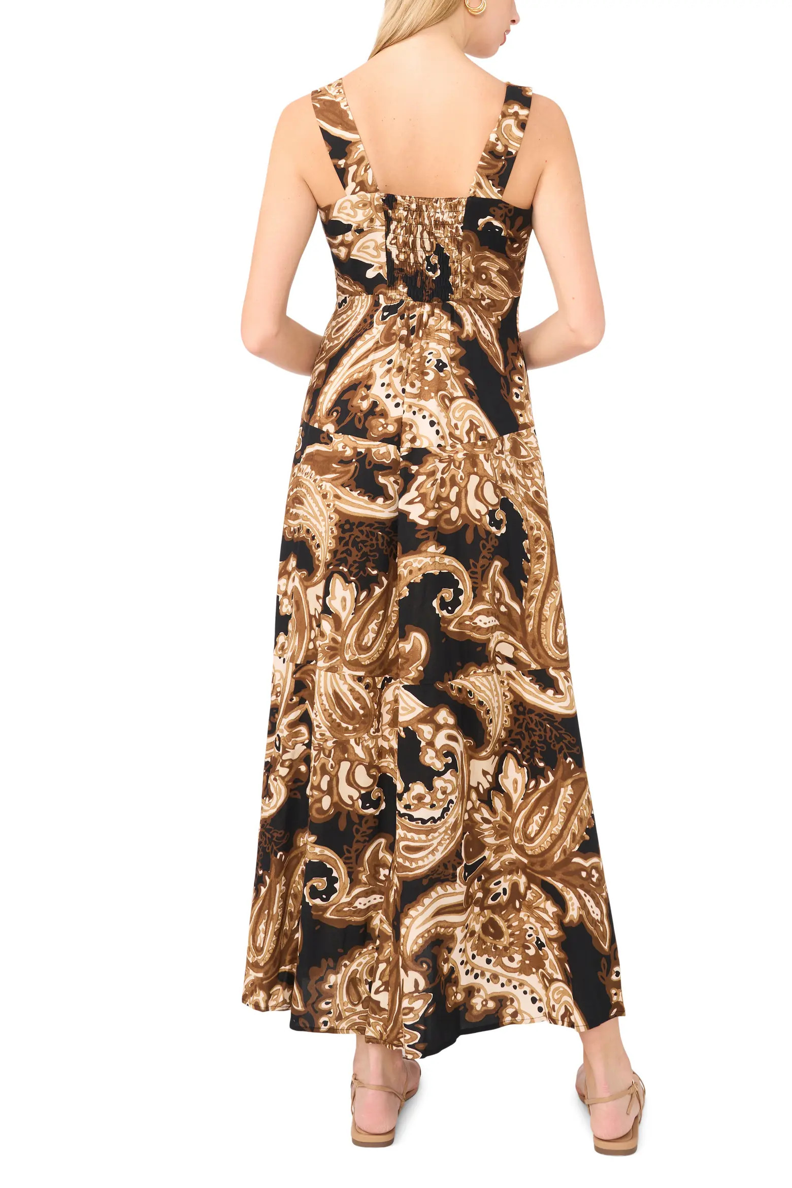 Printed Square Neck Maxi Sundress (Women) | Nordstrom | Nordstrom