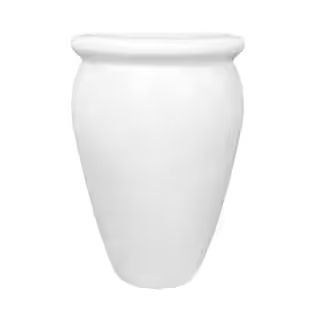 22 in. Tall White Pot | The Home Depot