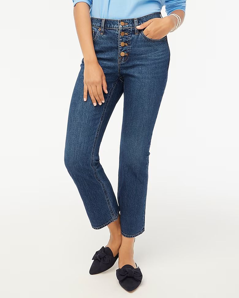 Flare crop jean in all-day stretch | J.Crew Factory