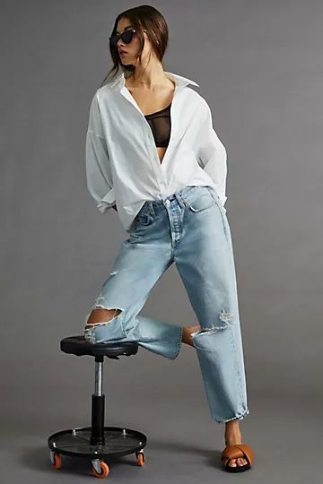 Citizens of Humanity Dylan High-Rise Crop Jeans | Anthropologie (US)