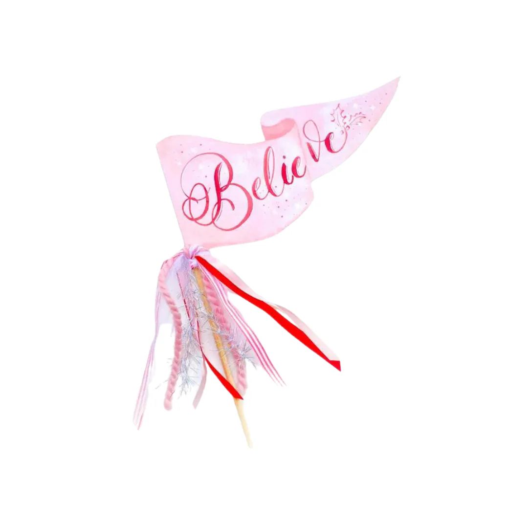 Believe Party Pennant | Pink Antlers