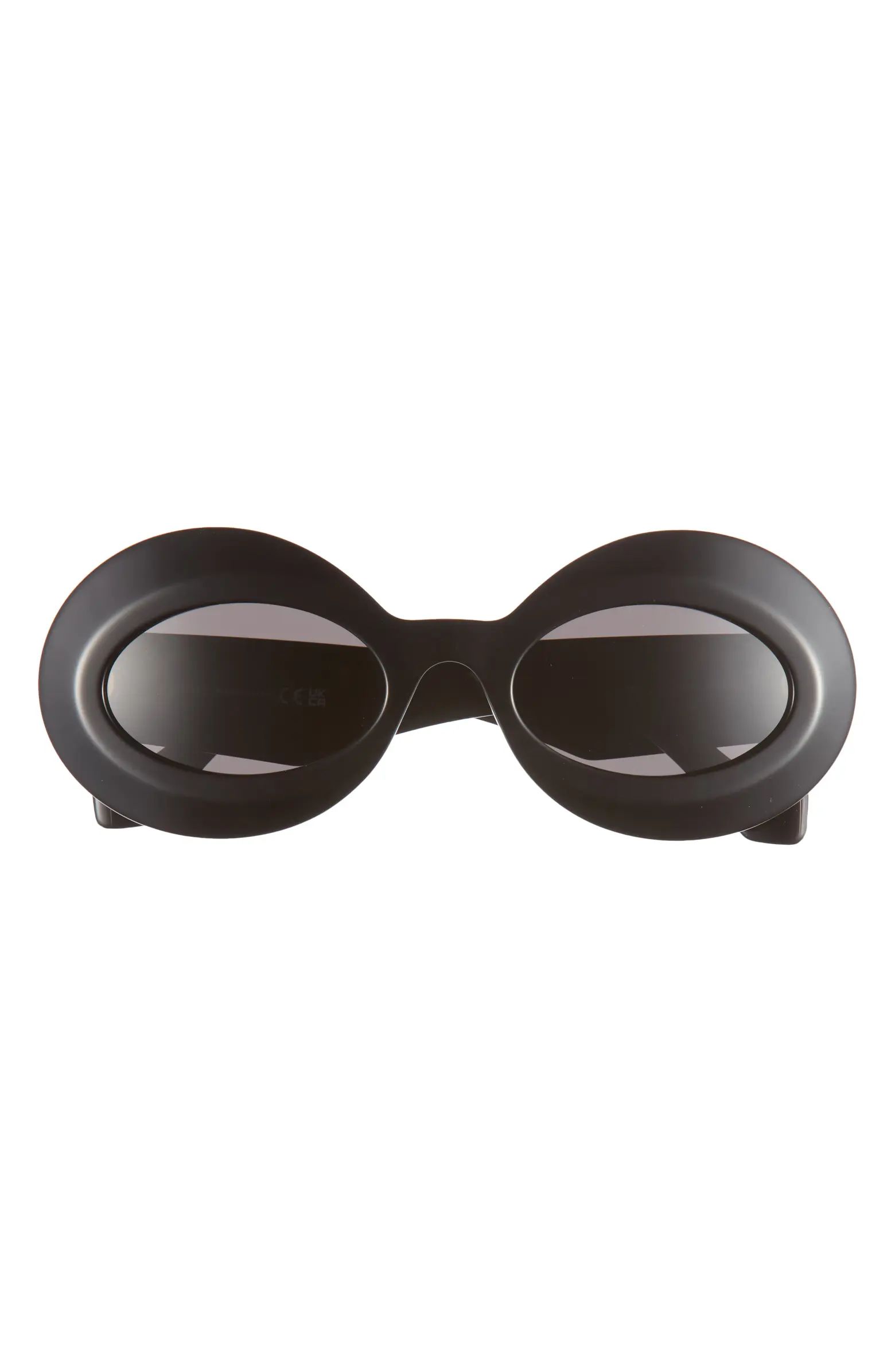 Chunky Anagram 52mm Round Sunglasses | Nordstrom