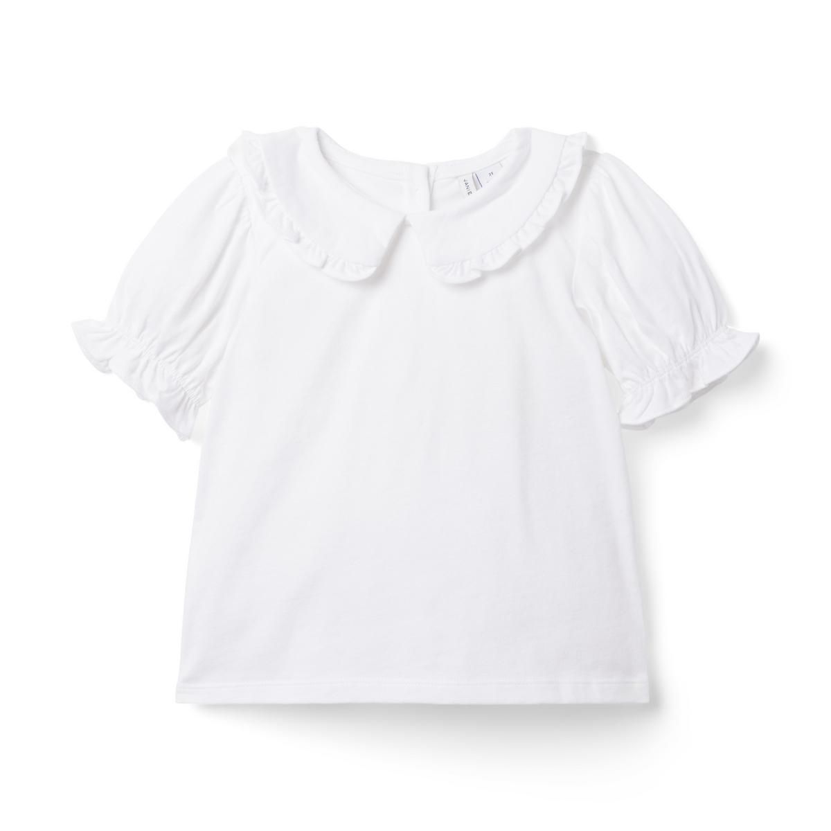 Puff Sleeve Collared Jersey Top | Janie and Jack