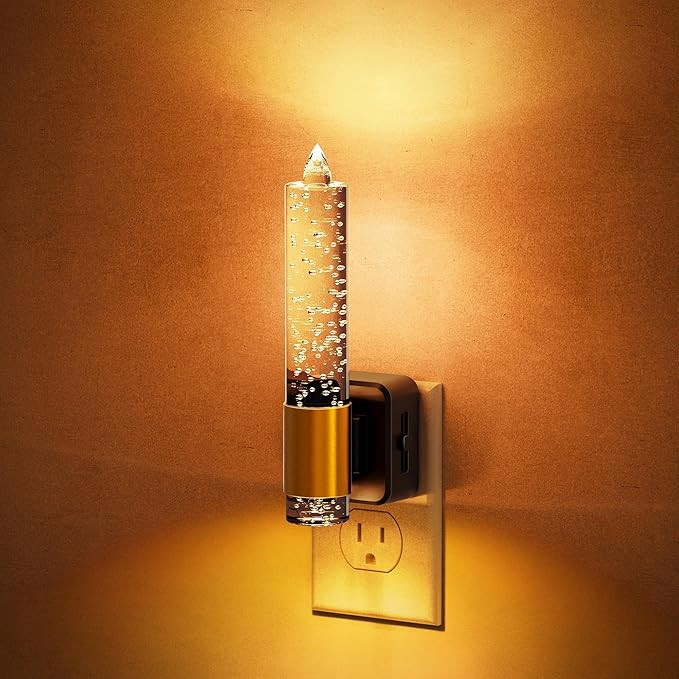 JandCase Night Light, Flameless Candle Night Lights Plug into Wall, Dusk to Dawn Sensor Aesthetic... | Amazon (US)
