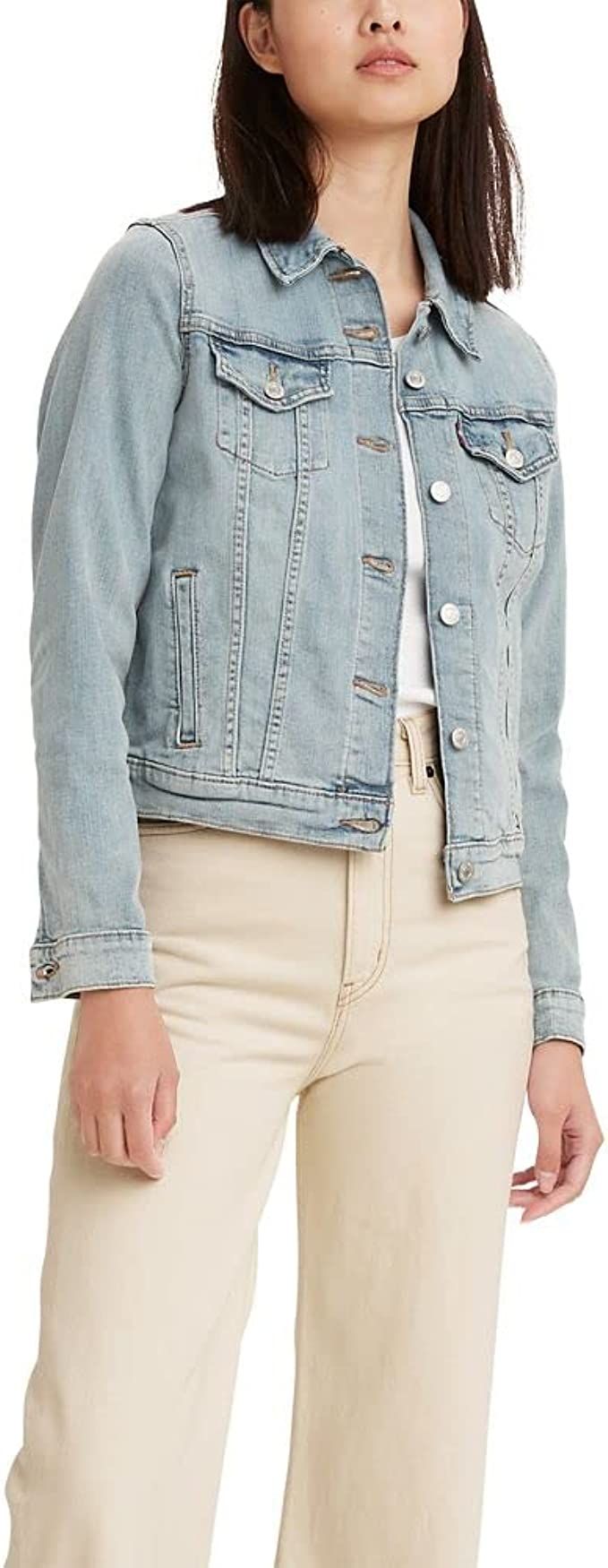 Levi's Women's Original Trucker Jacket, Jeanie, Medium at Amazon Women's Coats Shop | Amazon (US)