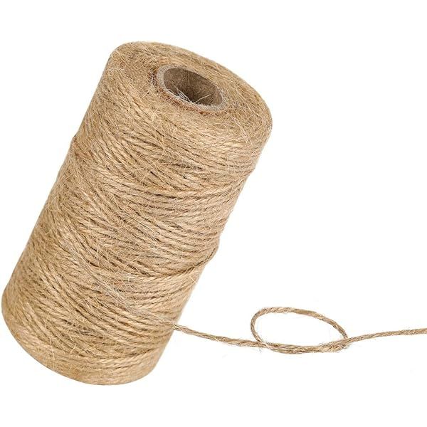 KINGLAKE 328 Feet Natural Jute Twine Best Arts Crafts Gift Twine Christmas Twine Durable Packing ... | Amazon (US)