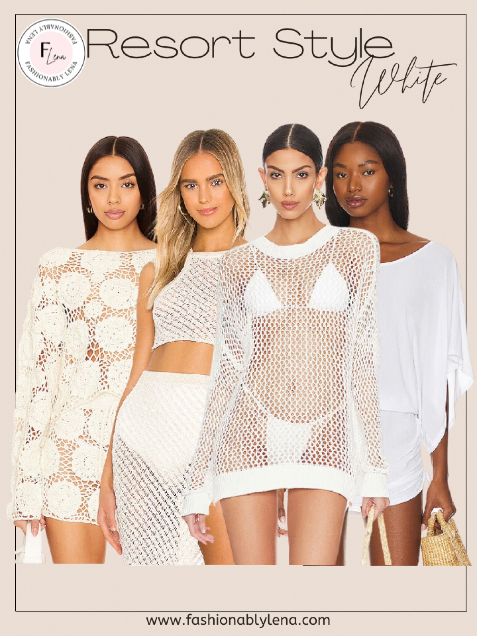 Resort style, white coverup, white bathing suit, white swimsuit, white dress, spring dress, summer dress, beach dress, pool dress, vacation dress, white dress. Revolve

#LTKstyletip #LTKswim