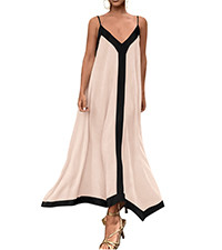 PRETTYGARDEN Women's Flowy Maxi Dress 2025 Summer Sleeveless V Neck Spaghetti Strap Elegant Weddi... | Amazon (US)