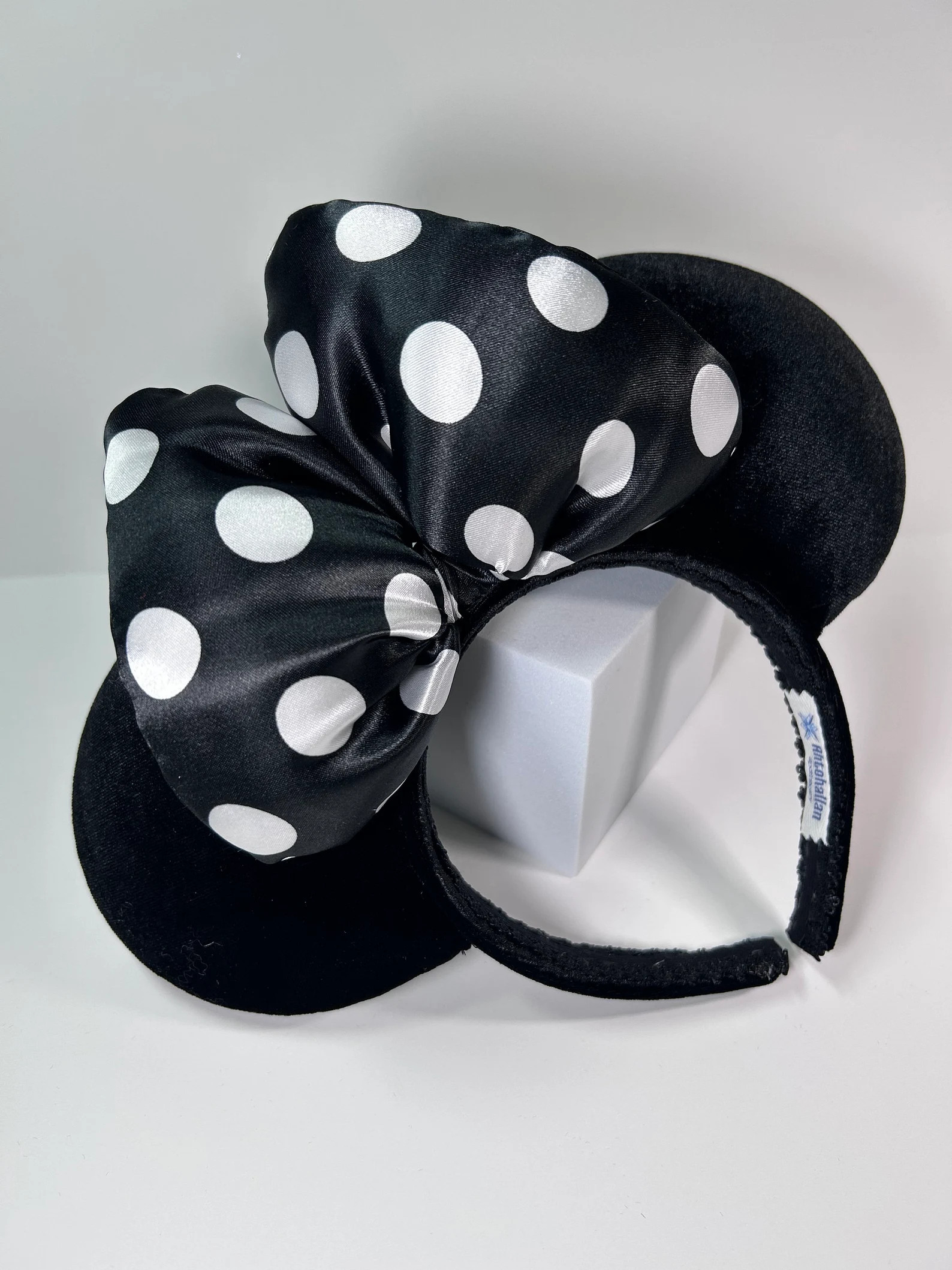 Minnie Mouse Classic Ears - Black Polka Dot | Etsy (US)