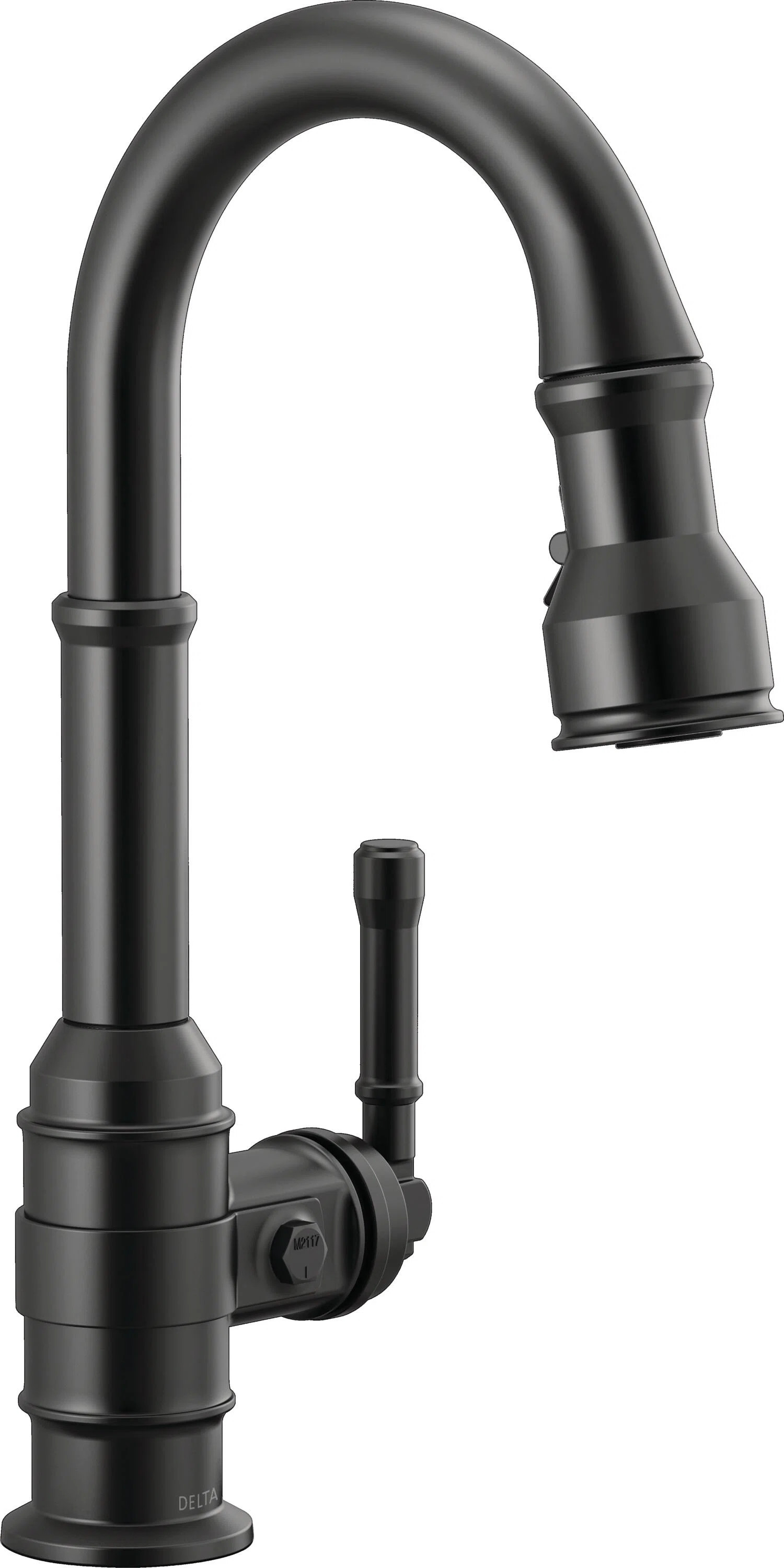 Broderick Pull Down Single Handle Kitchen Faucet With Accessories 9990-BL-DST | Wayfair North America