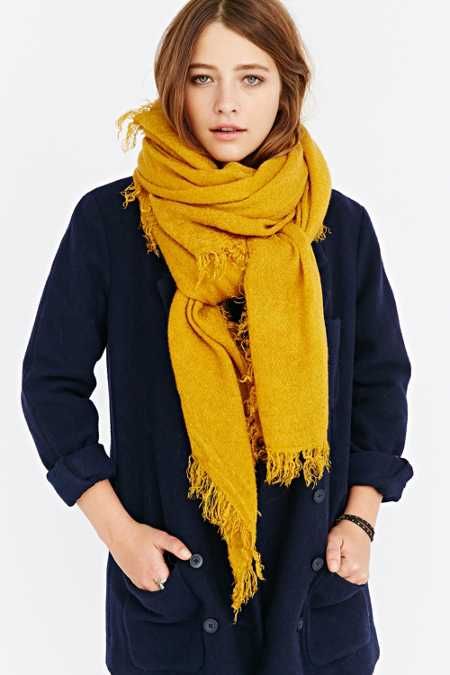 Solid Cozy Blanket&nbsp;Scarf | Urban Outfitters US