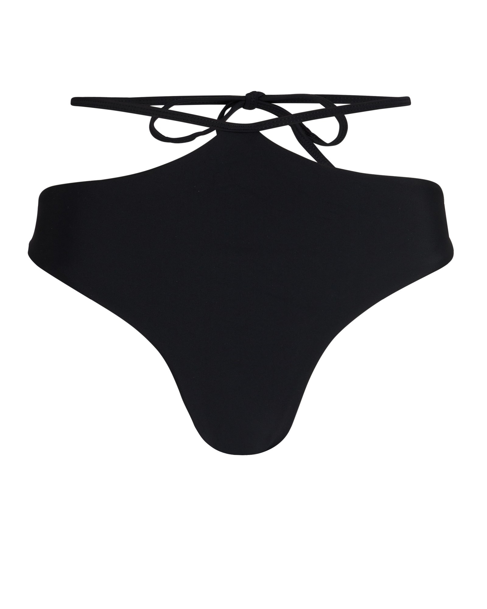 Devon Windsor Sky Cut-Out Bikini Bottoms, Black P | INTERMIX