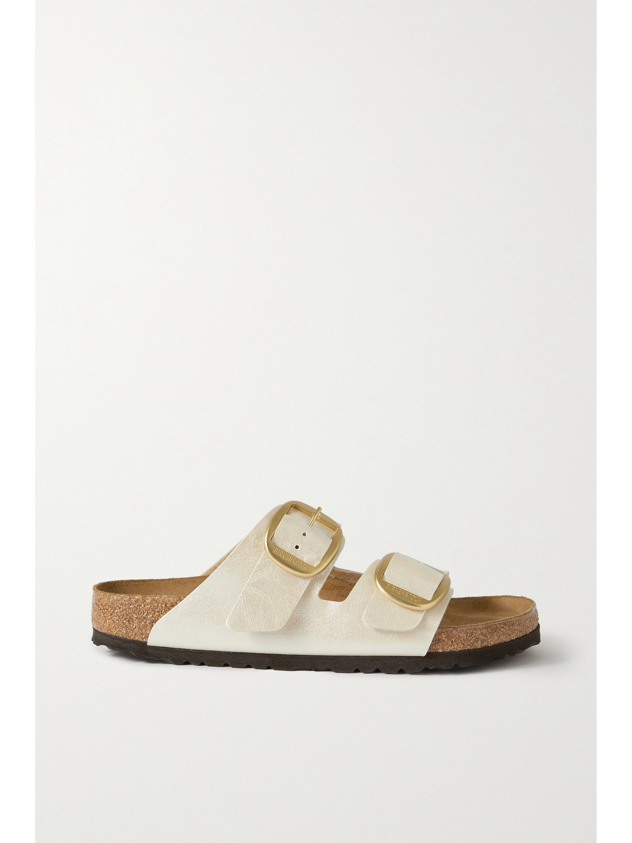 Birkenstock - Arizona Metallic Leather Sandals - White | NET-A-PORTER (UK & EU)