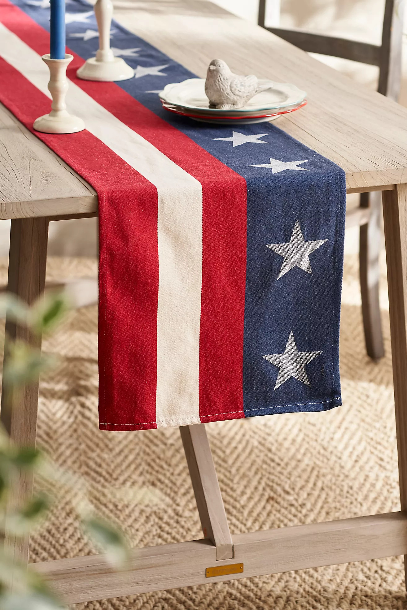 Americana Cotton Runner | Anthropologie (US)