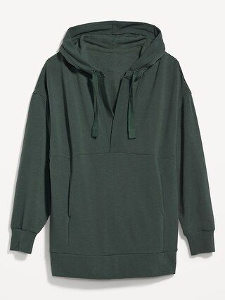 Live-In Cozy-Knit French-Terry Tunic Hoodie for Women | Old Navy (US)