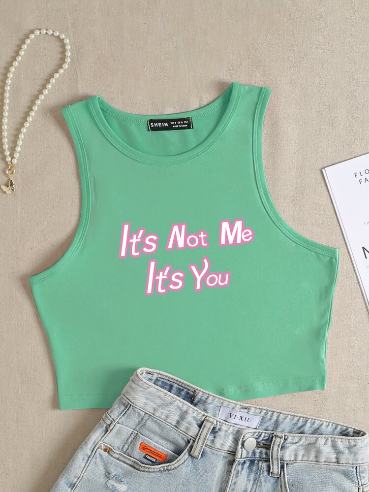 Slogan Graphic Tank Top | SHEIN